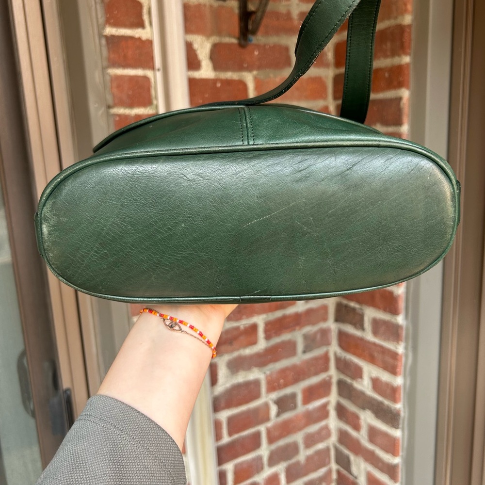 Vintage coach Whitney bag style 4115 bottle green leather retro y2k 90s summer - Picture 6 of 13